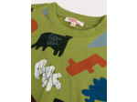 T-shirt vert pomme imprimé dinosaure pour garçon