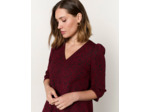 Robe courte bicolore BORDEAUX