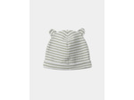 Ensemble de naissance en côtes plates haut + pantalon + bonnet