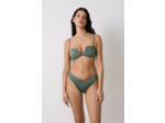 Bandeau coques fines bretelles amovibles haut de maillot irisé