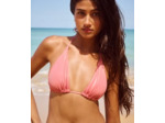 Maillot de bain triangle matière irisée effet mouillé