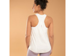 DÉBARDEUR YOGA COTON IMPRIMÉ BLANC CASSE