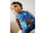 Tee Shirt Manches Longues Bleu