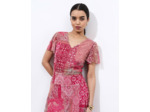 Robe longue imprimée MULTICOLORE