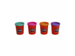 4 pots de pâte à modeler couleurs vives