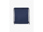 Sac à dos bleu et blanc à rayures