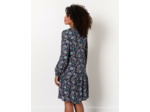 Robe courte imprimé à fleurs MARINE