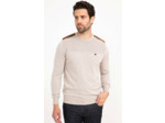 Pull Uni Empiècement Suèdine