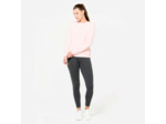 Legging de fitness slim femme, gris chiné