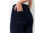 Jean long large MARINE Femme