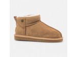 Boots Femme en cuir cognac
