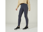 Legging de fitness en coton femme, gris ardoise