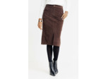 Jupe midi en velours