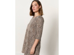 Robe courte imprimé léopard CAMEL