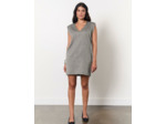 Robe courte faux uni NOIR
