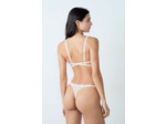 Soutien-gorge triangle en tulle broderie fleurs