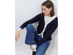 Gilet bicolore MARINE Femme
