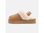 Mules à talon compensé Femme cognac