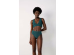 Culotte bikini taille haute en matière extensible bas de maillot