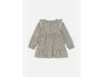 Robe à volants à motif floral