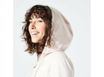 Sweat zippé fitness femme, rose quartz