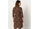 Robe courte imprimé léopard MARRON