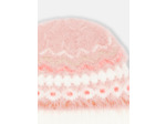Bonnet rose à motif jacquard pour fille