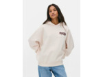 Sweat à capuche oversize à message