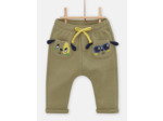 Pantalon kaki à animation chien pour bébé garçon