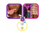 Barbie Ultra chevelure - Tête à coiffer brune avec mèches arc-en-ciel