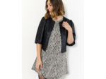 Robe courte bicolore NOIR
