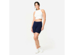 Short cycliste de fitness femme, bleu acier