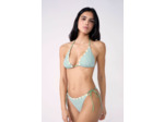 Triangle haut de maillot imprimé fleuri