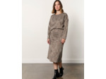 Top manches longues imprimé léopard CAMEL Femme