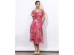 Robe longue imprimée MULTICOLORE