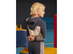 Sweat à capuche zippé fleuri
