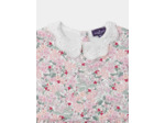 Robe fleurie col claudine