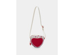 Sac coeur rouge et imprimé fleuri à bandoulière Fille