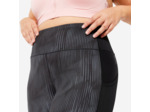 Legging avec poche Grande Taille Fitness Cardio Femme Imprimé Noir et Gris
