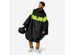 PONCHO PLUIE VISIBILITE JOUR VELO VILLE 120 NOIR JAUNE FLUO