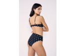 Push-up haut de maillot à pois