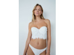 Soutien-gorge bustier coques fines avec broderies