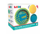 3 Balles sensorielles bleues et jaunes
