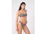 Brésilien high leg bas de maillot fleuri
