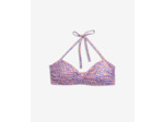 Bandeau armaturé haut de maillot imprimé léopard