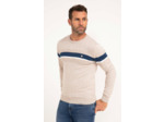 Pull col rond rayé Multiray