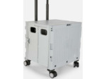 Caisse pliable à roulettes