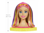 Barbie Ultra chevelure - Tête à coiffer blonde mèches arc-en-ciel