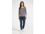 Tee-Shirt Col Rond Avec Pli Imprime