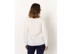 Chemisier manches longues uni BLANC Femme